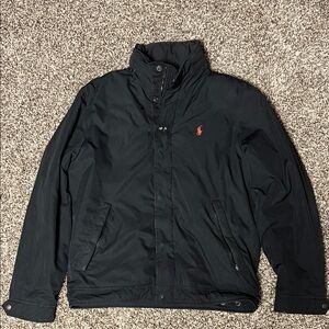 Polo by Ralph Lauren Black Jacket with Red Logo